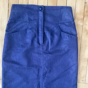 Claude Montana vintage denim skirt
